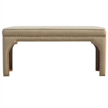 Mud Linen Occasional Bench